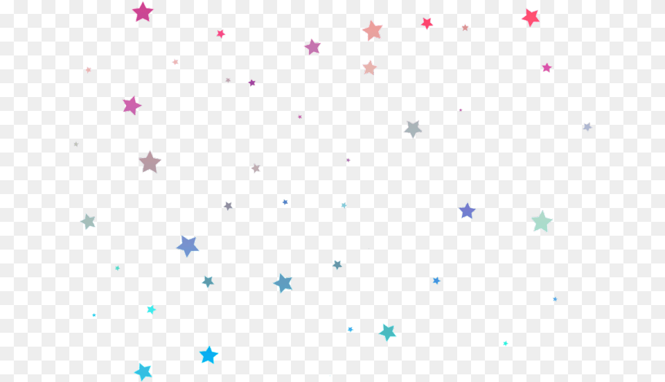 Stars Colorful Random Pattern, Nature, Night, Outdoors, Paper Free Transparent Png