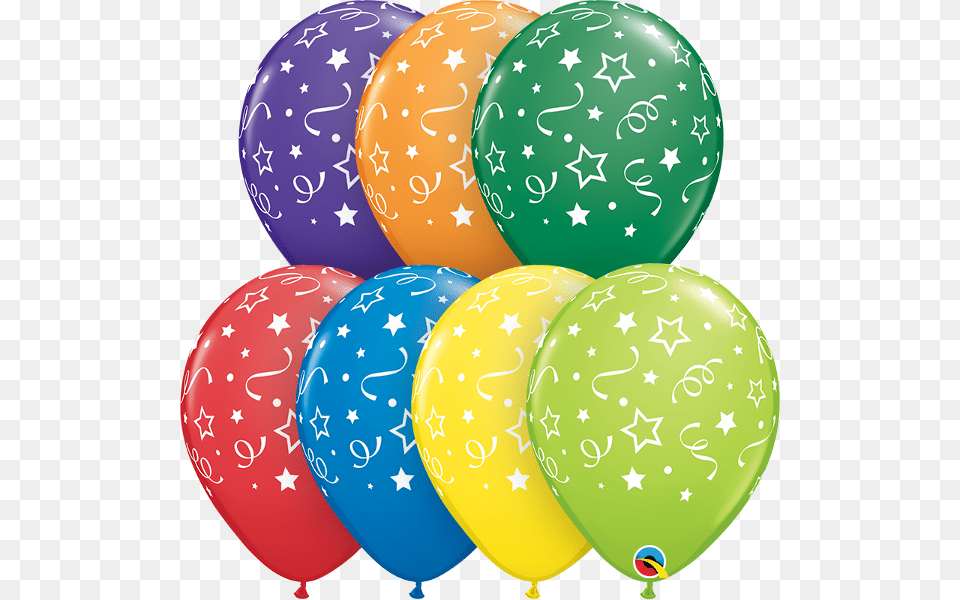 Stars Dots Amp Confetti Latex Balloon Balloon Png