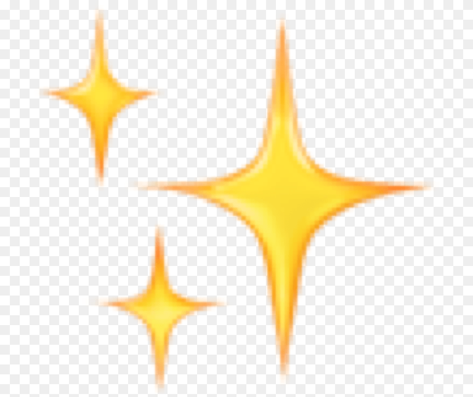 Stars Emoji Iphone Sparks Sticker Vertical, Animal, Sea Life Free Png