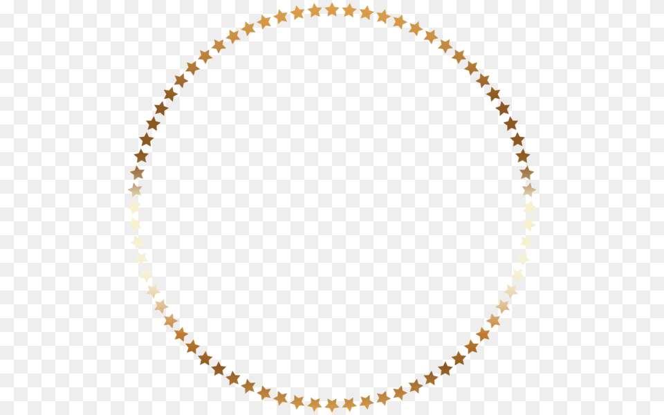 Stars Frame Pita Transparent Round Border, Oval, Accessories, Jewelry, Necklace Free Png Download