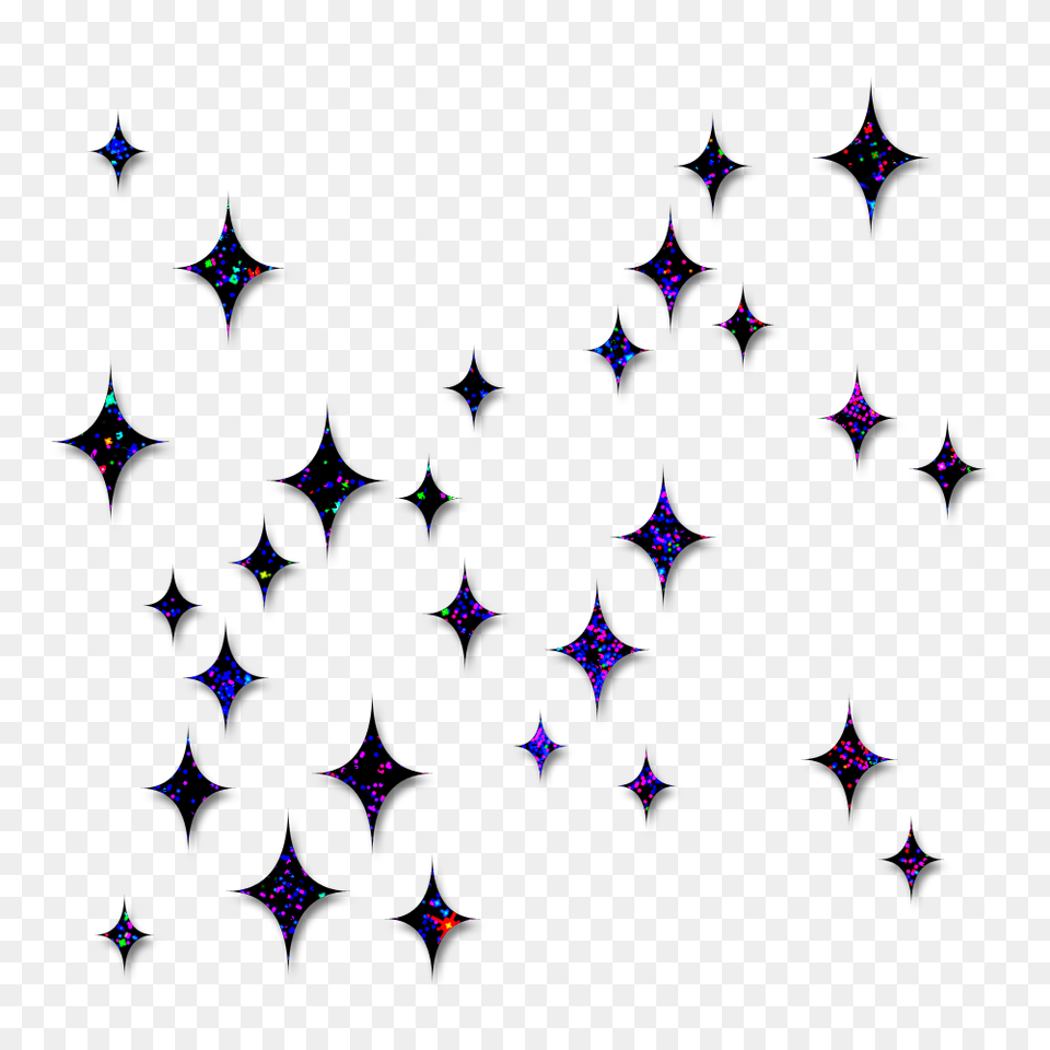 Stars Glitter Ftestickers, Pattern, Paper, Purple Free Transparent Png