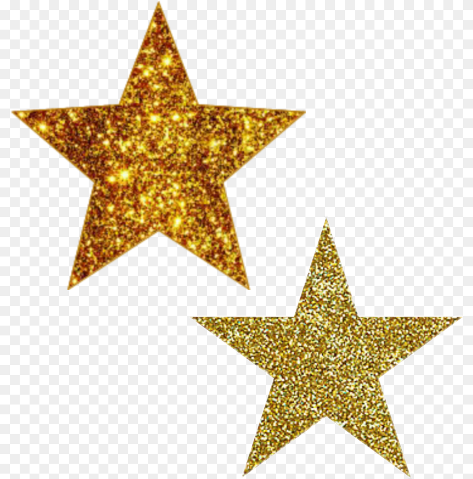 Stars Gold Glitter King Power Racing Silks, Star Symbol, Symbol Free Png