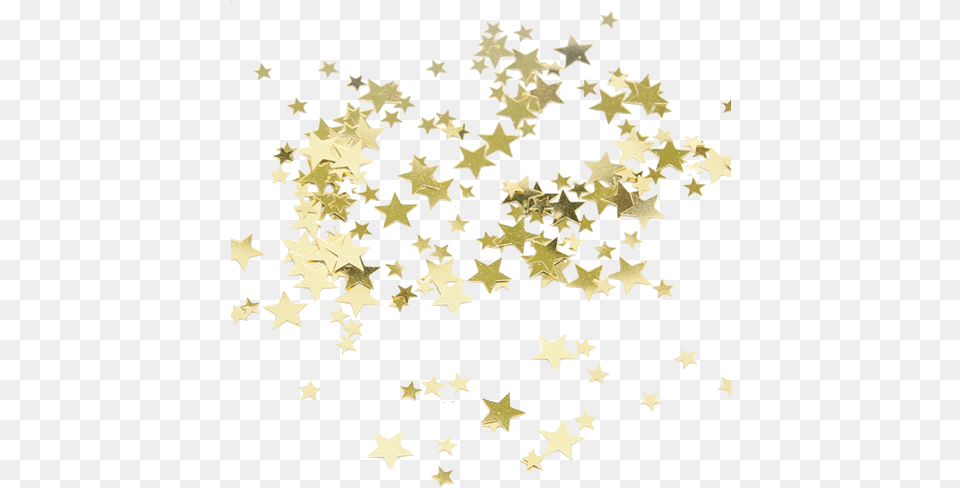 Stars Gold Star Confetti, Leaf, Plant, Paper, Symbol Free Png