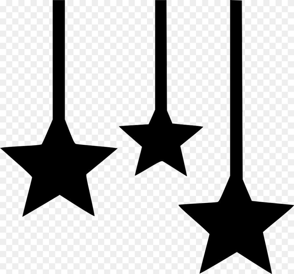 Stars Icon Hanging Stars Svg Star Symbol, Symbol, Animal, Fish Free Png Download