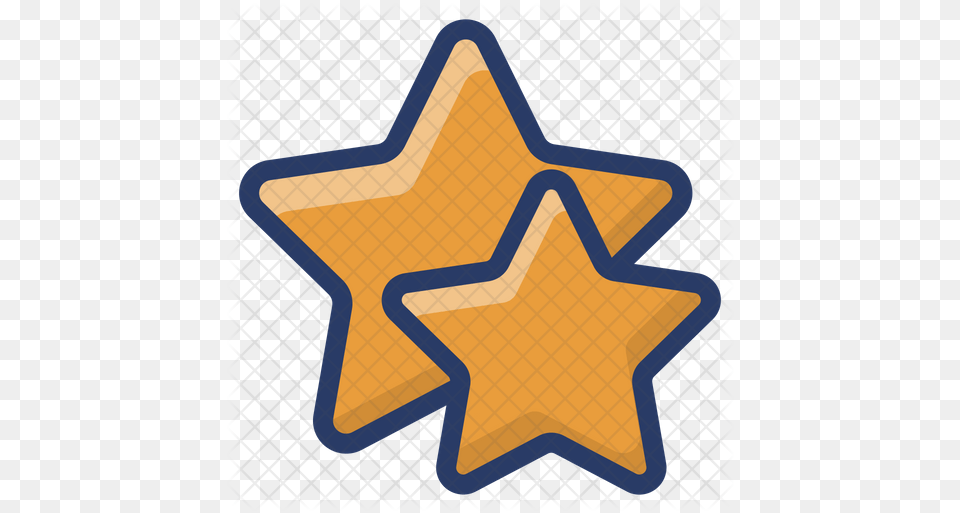 Stars Icon Of Colored Outline Style Blue Star Outline, Star Symbol, Symbol Png