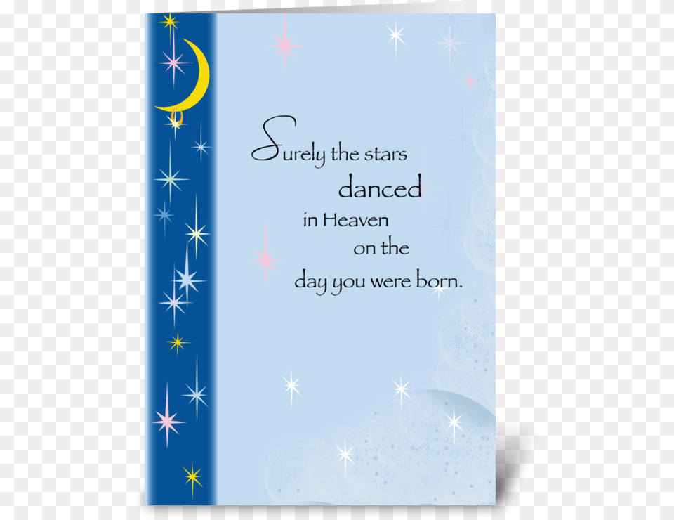 Stars In Heaven Birthday Greeting Card Christmas Card, Book, Publication, Envelope, Greeting Card Png Image