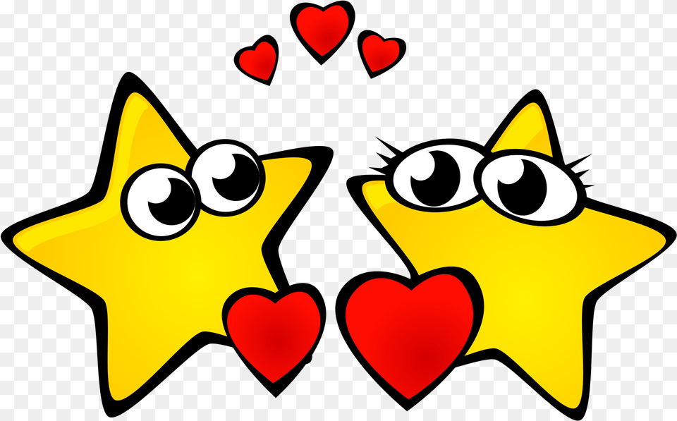 Stars In Love Cartoon, Symbol, Star Symbol Free Png Download