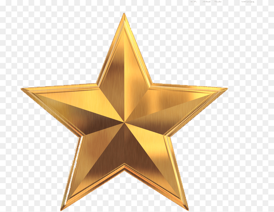 Stars Konfest Gold Star 3d, Star Symbol, Symbol Free Transparent Png