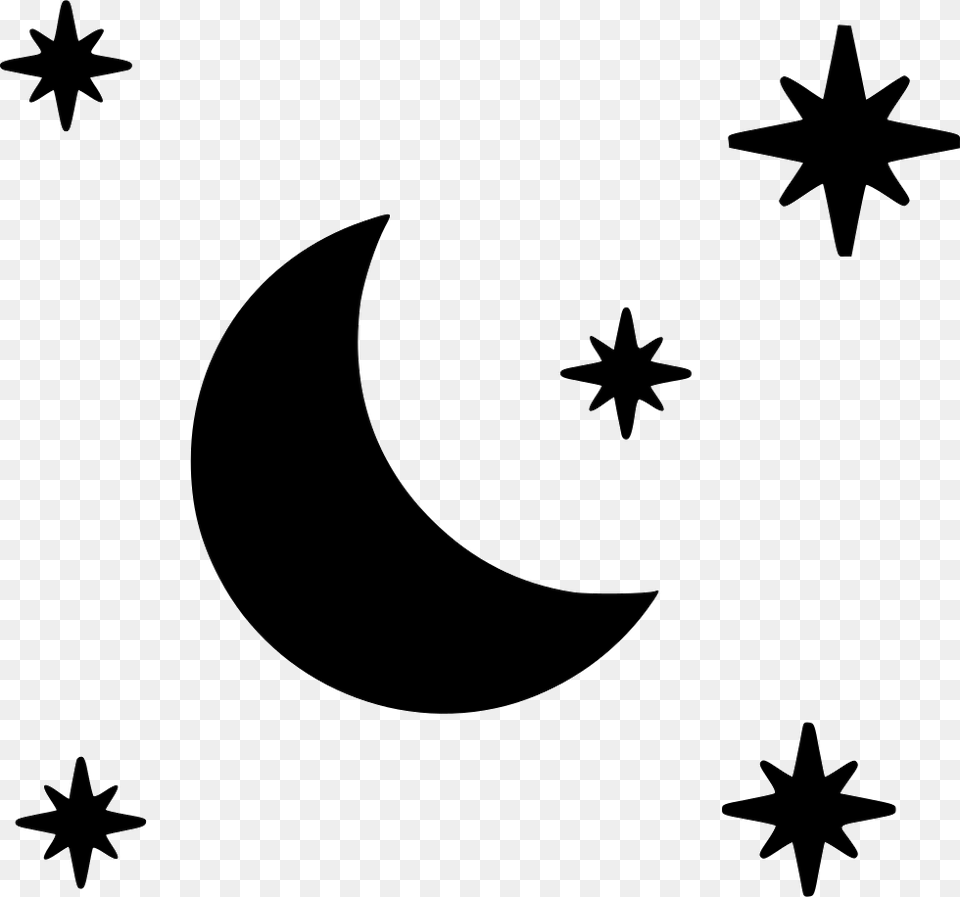 Stars Moon Stars And Moon, Star Symbol, Symbol, Astronomy, Nature Png Image