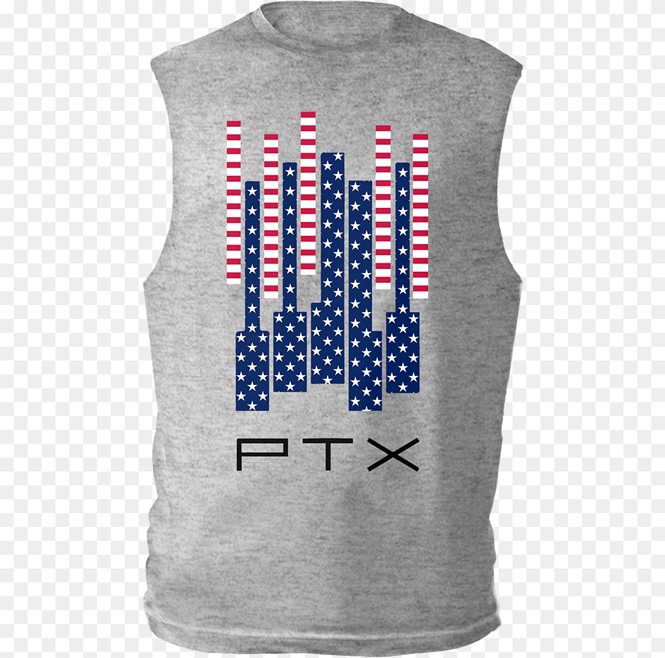 Stars N39 Stripes Muscle Tank Hollywood, Clothing, T-shirt, Tank Top, American Flag Free Png Download