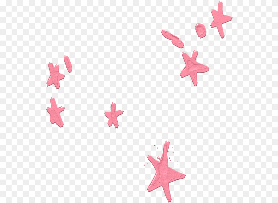 Stars Pink Overlay Sticker Starfish, Paper, Animal, Bird Png