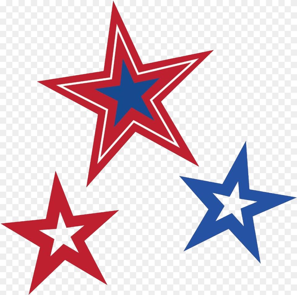 Stars Red And Blue Stars, Star Symbol, Symbol Free Png Download