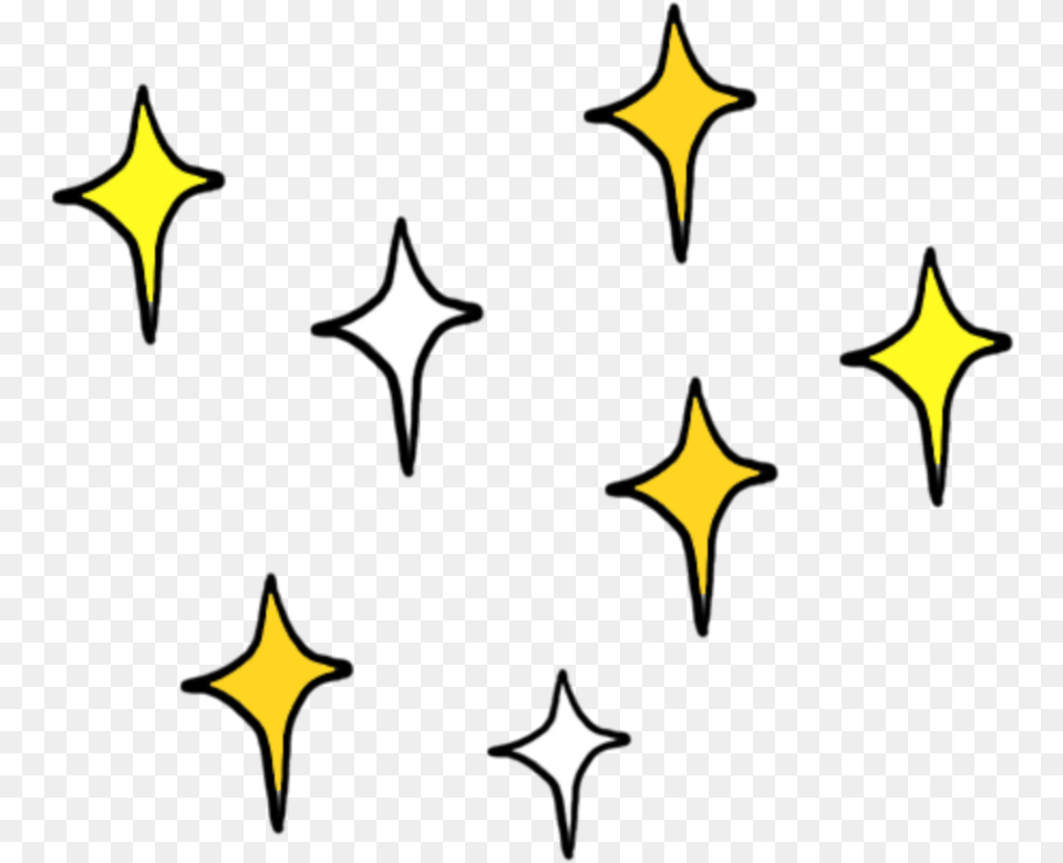 Stars Shine Sparkle Star Doodle, Symbol, Person, Nature, Night Free Transparent Png