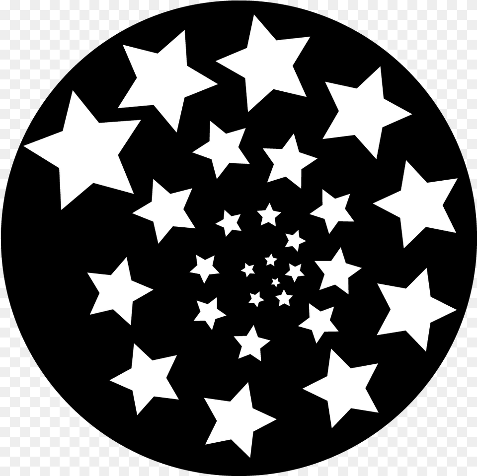 Stars Spiral Gobo Spiral, Flag, Symbol, Star Symbol Png Image
