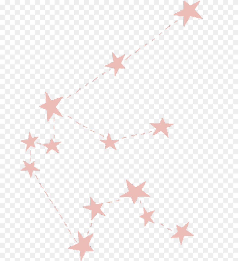 Stars Star Constellations Pink Freetoedit Star Constellations, Star Symbol, Symbol, Nature, Night Free Transparent Png