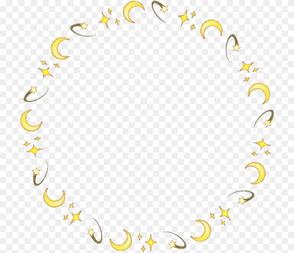 Stars Star Moon Emoji Crown Sparkle Edit Cute Kawaii Star And Moon Edit, Blackboard Png Image