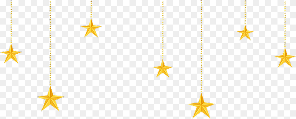 Stars Sticker Mon June Larenialuv Hanging Stars Transparent Background, Accessories, Jewelry, Necklace, Symbol Png Image