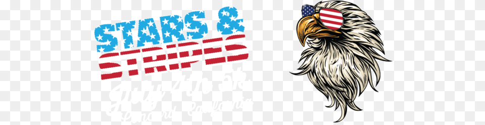 Stars Stripes Run Illustration, American Flag, Flag, Animal, Beak Png