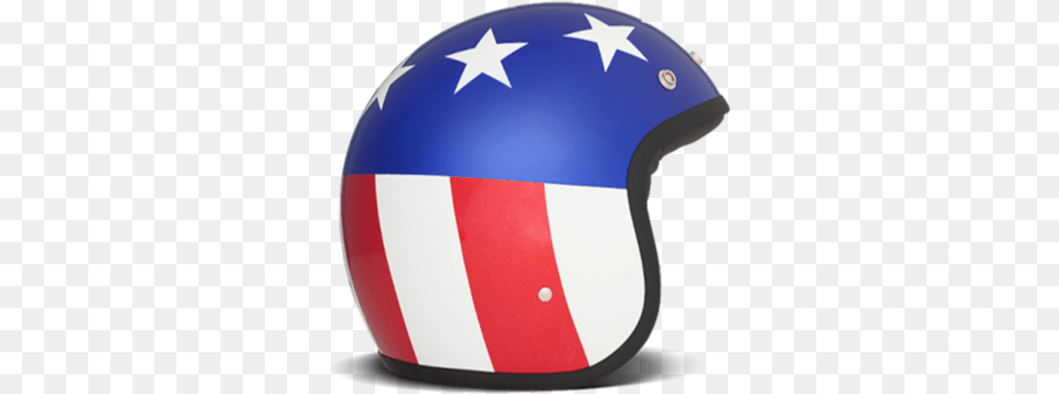 Stars U0026 Stripes Casque Jet Captain America Full Size Stars And Stripes Helm, Crash Helmet, Helmet Free Png