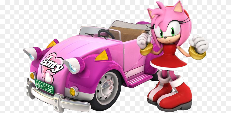 Stars V Sonic And Sega All Stars Racing Amy, Car, Transportation, Vehicle, Baby Free Png
