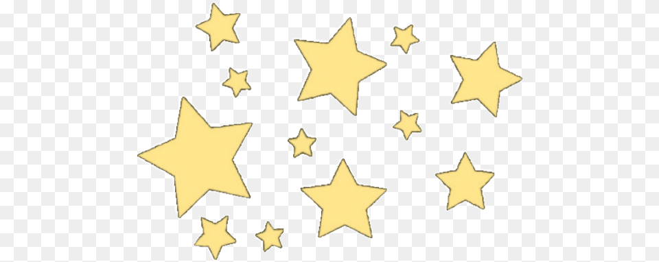 Stars Yellow Sticker Transparent Pastel Yellow Star, Star Symbol, Symbol Free Png Download