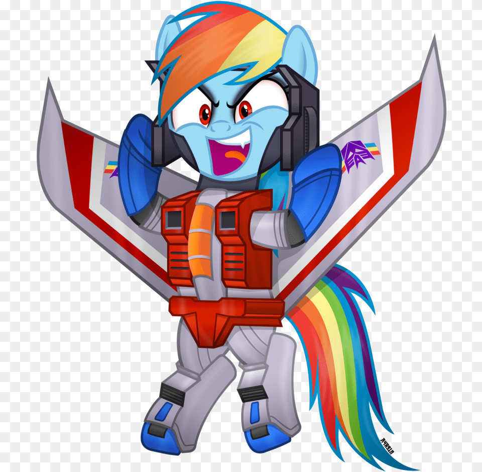 Starscream And Rainbow Dash Fanart, Art, Graphics, Baby, Person Free Transparent Png