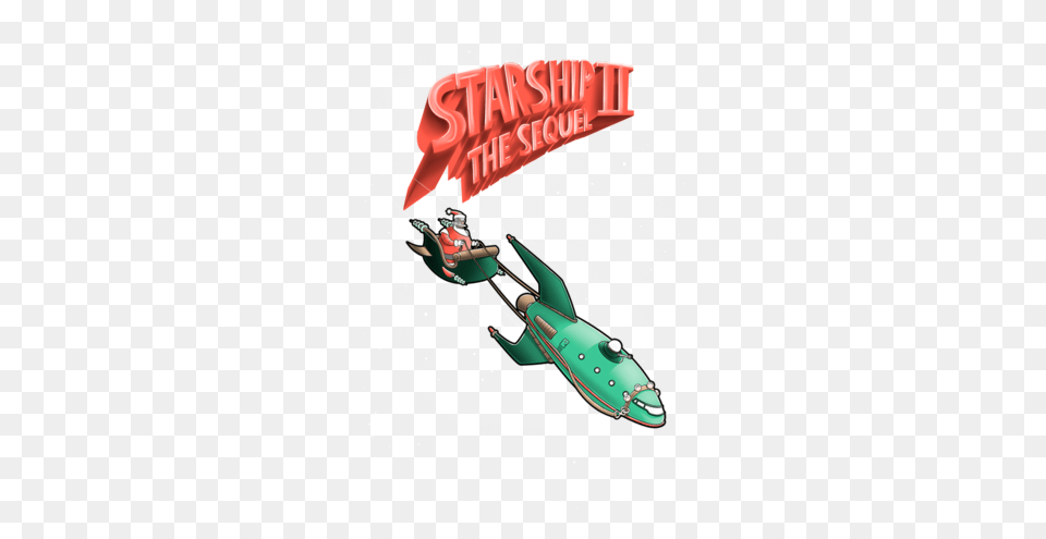 Starship Ii The Sequel Teefury, Person, Bobsled, Sled, Aircraft Free Png