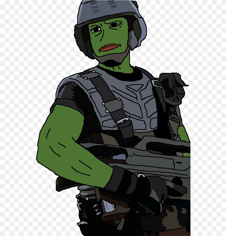 Starship Troopers Pepe Download Pepe Frog Starship Troopers, Adult, Person, Man, Male Png Image