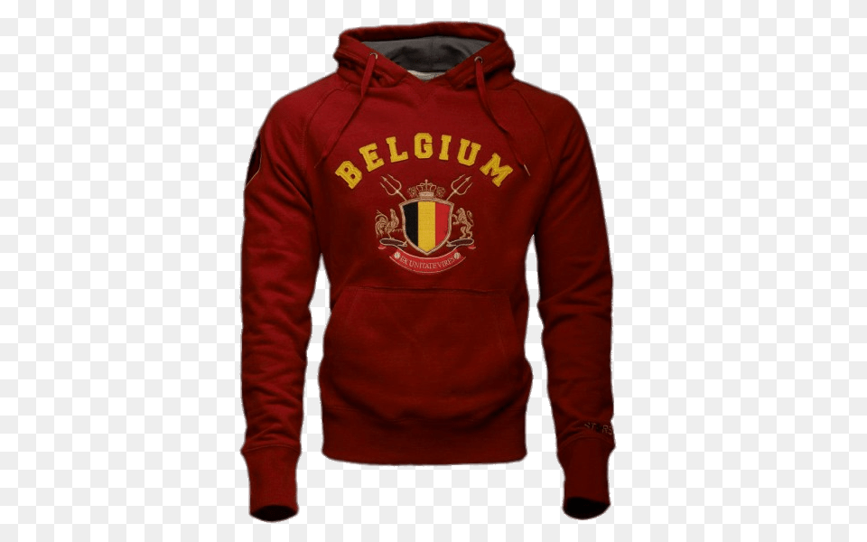 Starsmade Belgium Hoodie Red, Clothing, Hood, Knitwear, Sweater Free Png Download