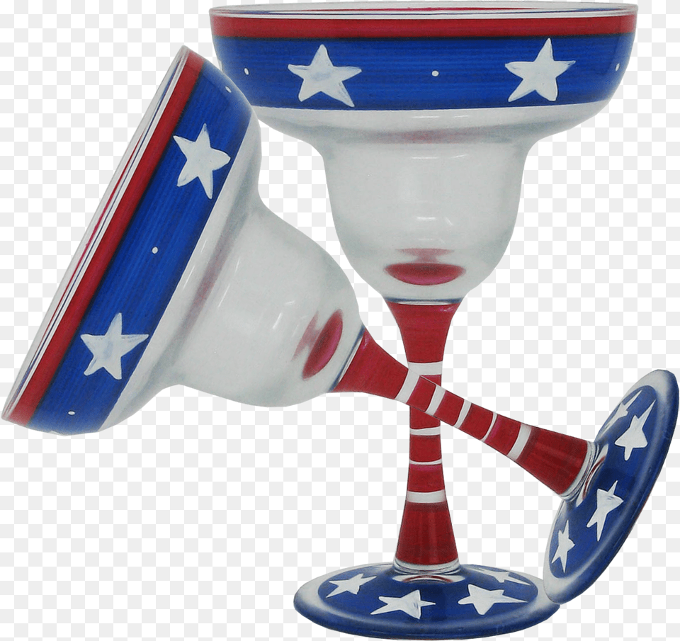 Starsstripes Margarita Glass Patriotic Collection Wine Glass, Goblet, Person Png