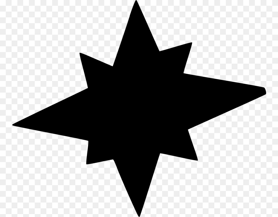 Starsymmetryangle 5 Point Star Clipart, Gray Png