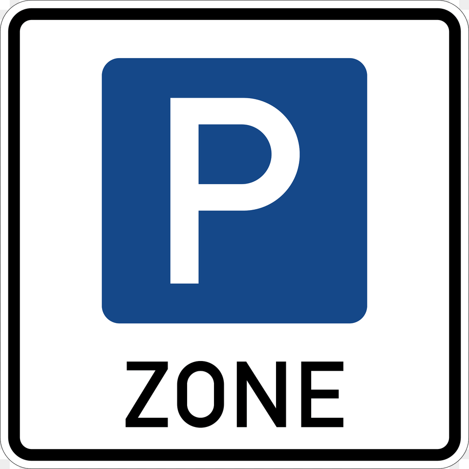Start Of Parking Management Area Only Parking With Parking Disc Or Parking Ticket Clipart, Sign, Symbol, Road Sign, Text Png Image