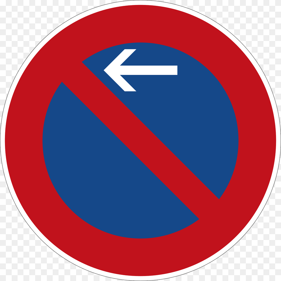 Start Of Waiting Only Zone Left Side Clipart, Sign, Symbol, Road Sign Png