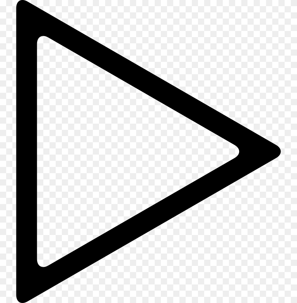 Start Tape Icon, Triangle, Arrow, Arrowhead, Weapon Free Transparent Png