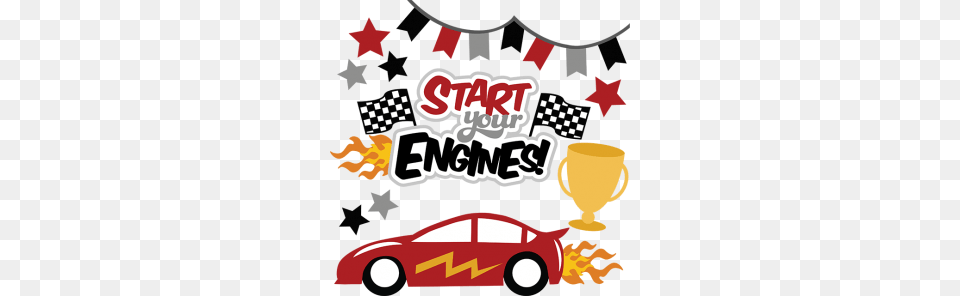 Start Your Engines For Scrapbooking Car Car, Vehicle, Transportation, Advertisement, Poster Free Png Download