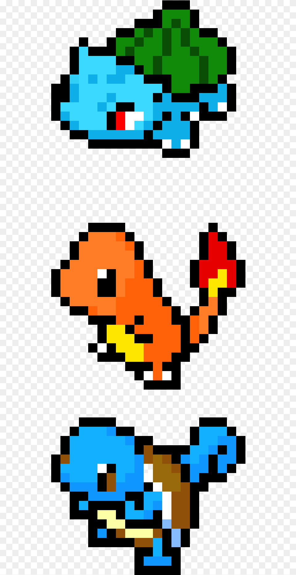 Starter Pokemon Pixel Art Free Transparent Png