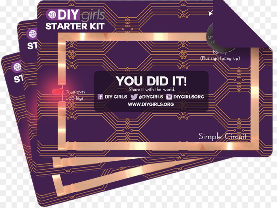 Starterkits Paper Circuit Diy Kit, Text Free Png Download