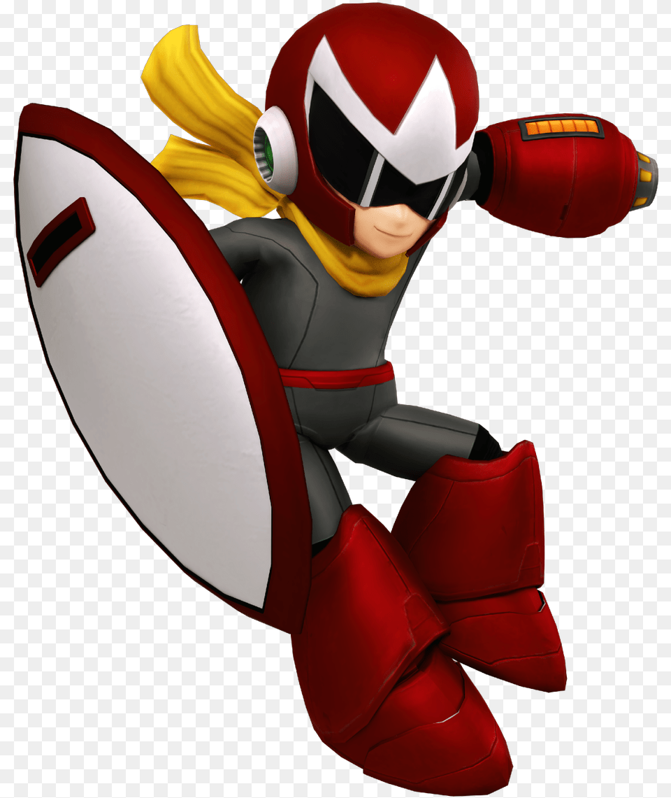 Starting The Year Off Right With A Proto Man Render Cartoon, Clothing, Costume, Person, Baby Free Png