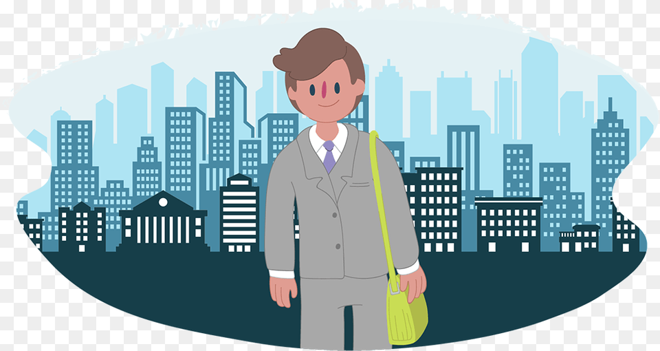 Starting Work, City, Adult, Person, Man Free Transparent Png