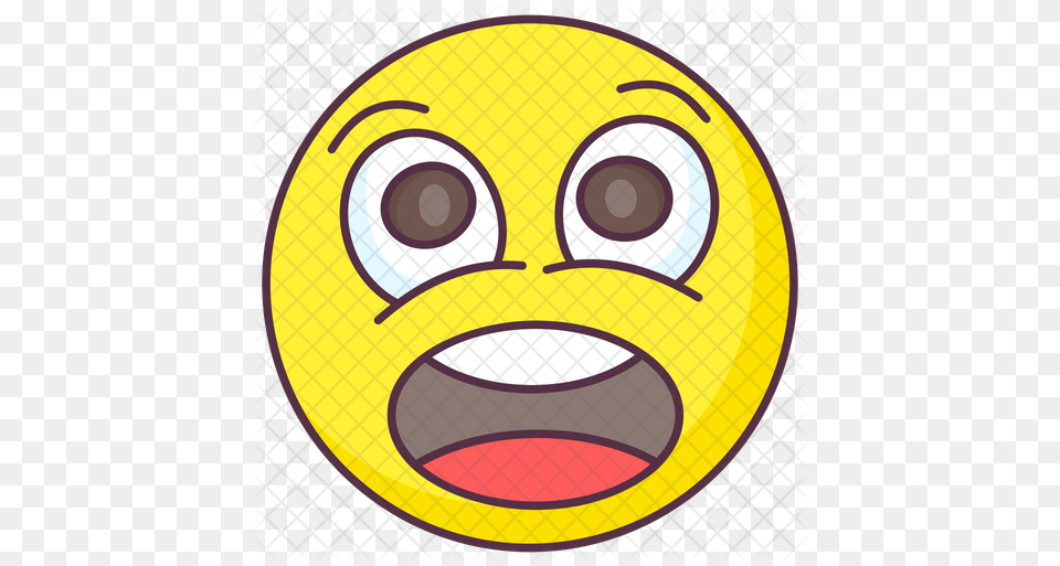 Startled Emoji Icon Happy Free Png Download
