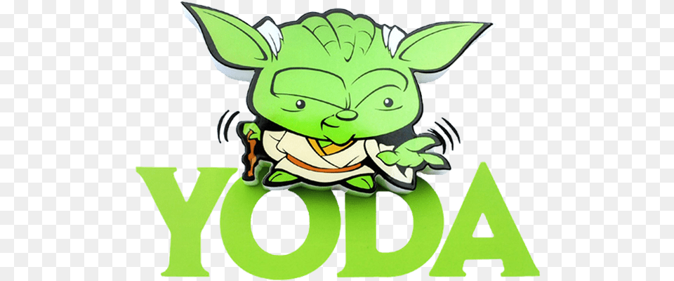 Starwars Clipart Yoda Star Wars Yoda Animado, Green, Cartoon, Animal, Canine Png Image