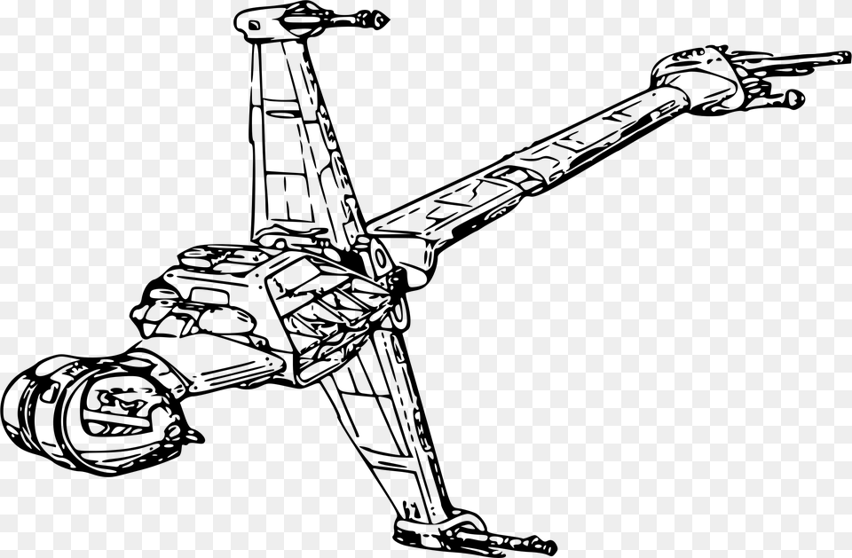 Starwars Patent Drawing Star Wars Spaceship Drawing, Gray Png Image