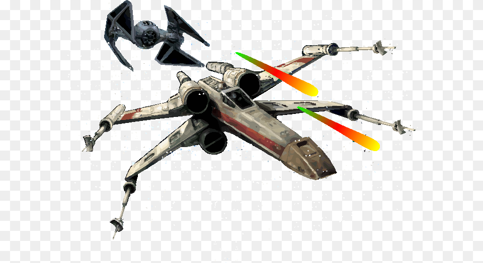 Starwars X Wing Fighter Star Wars Fighter Transparent, Aircraft, Transportation, Vehicle, Airplane Free Png