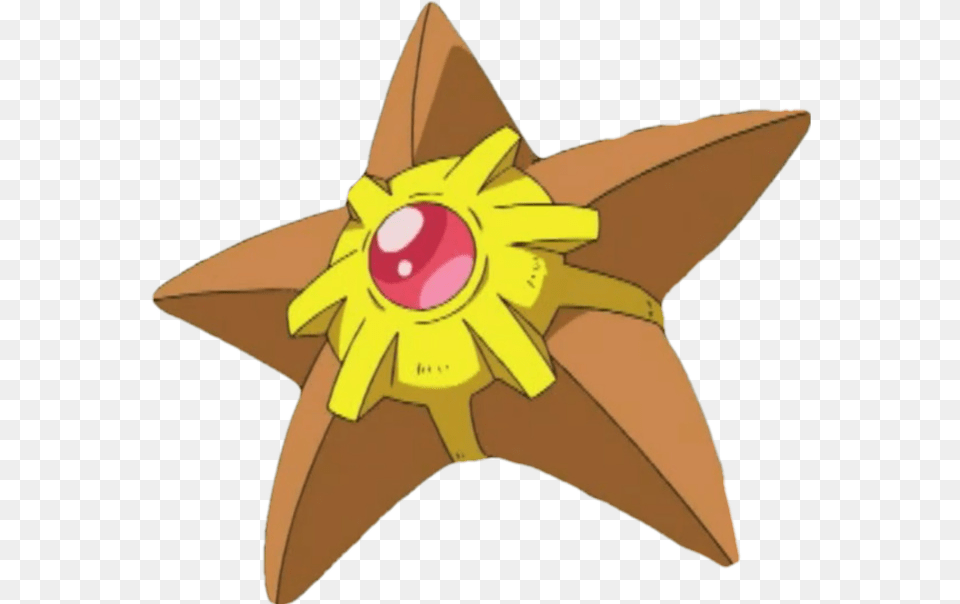 Staryu Anime Official Vector By Pkanimelover Staryu Hd, Flower, Plant, Animal, Fish Png Image