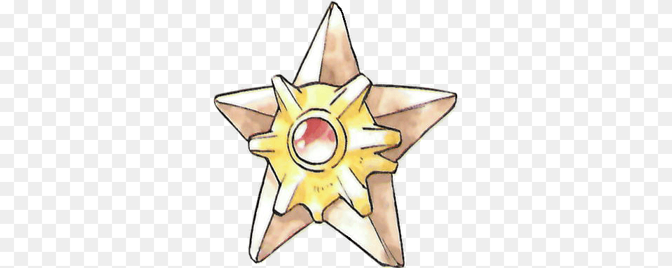 Staryu From The Official Artwork Set For Pokemon Japan, Star Symbol, Symbol, Person Free Png