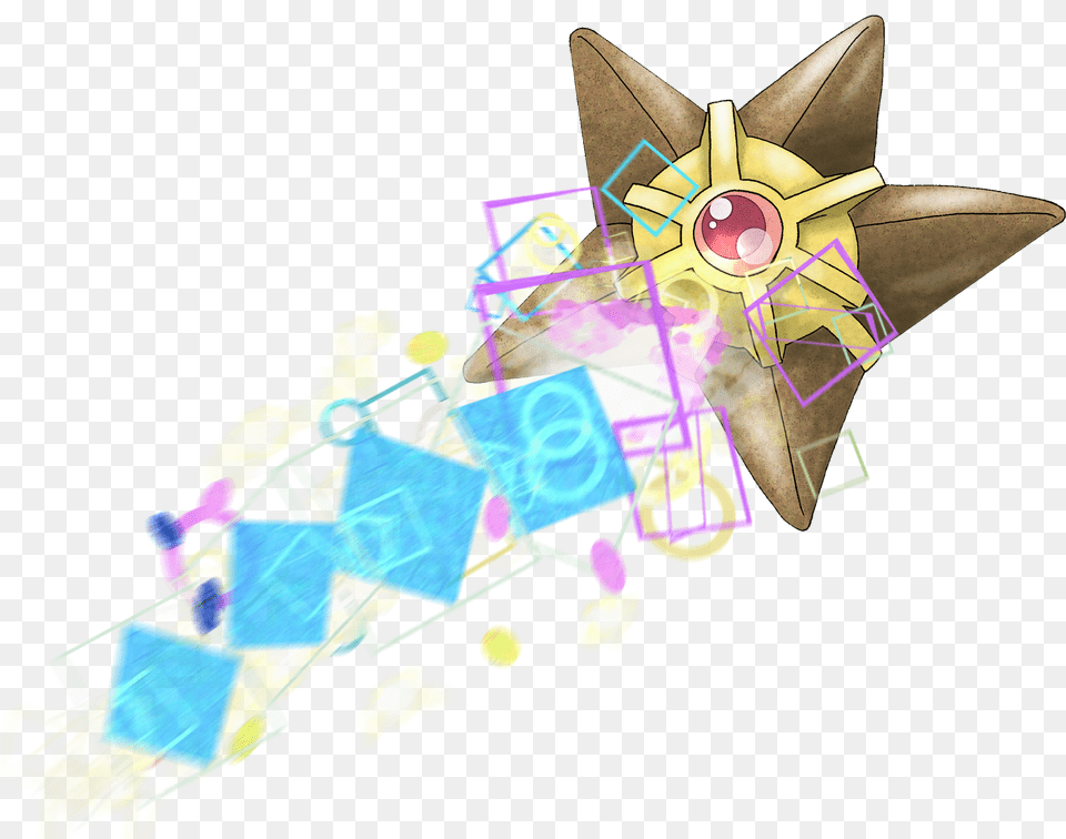 Staryu Used Signal Beam And Power Gem Illustration, Art, Graphics, Aircraft, Transportation Png
