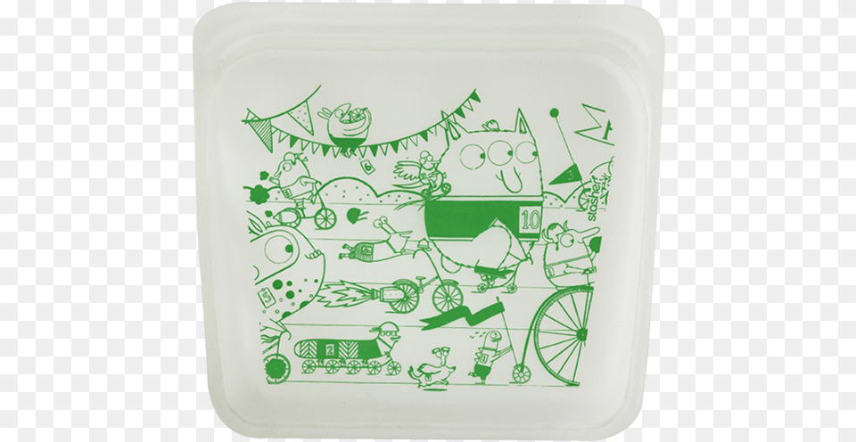 Stasher Sandwich Bag Monsters Space Animals Stasher Bag, Machine, Wheel, Art Free Png Download