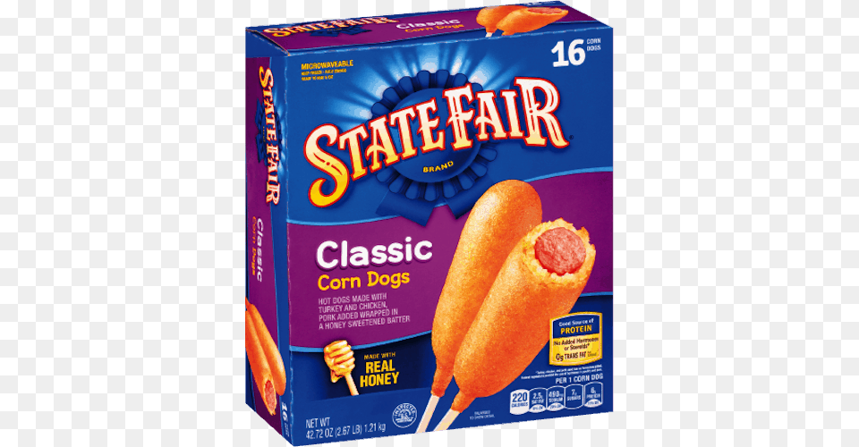 State Fair Classic Corn Dogs 16 Count 4272 Oz Box, Food, Hot Dog Png