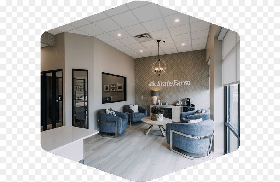 State Farm Office, Architecture, Room, Living Room, Indoors Free Transparent Png