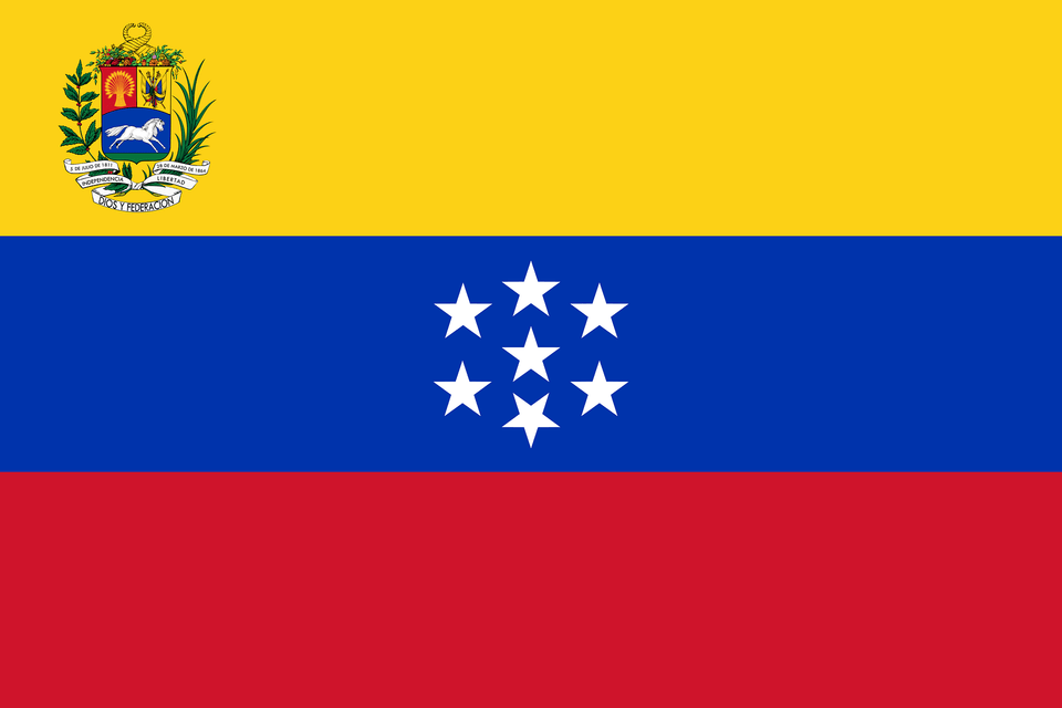 State Flag Of Venezuela 1863 1905 Clipart Free Png Download
